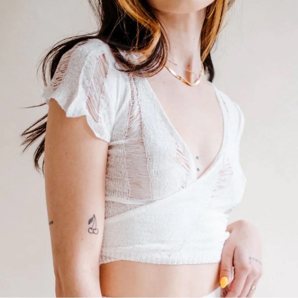 Beautiful drop stitch knitwear top